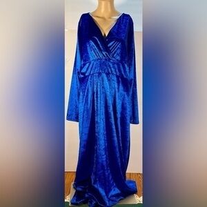 ZHUORUIFS MAXI OR KIMONO BLUE DRESS SIZE XXL